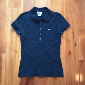 Size 36 navy blue Lacoste polo shirt